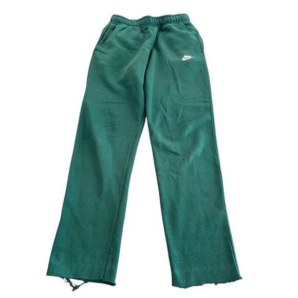 Nike Men's Green Sportswear Club Fleece Pull On Trouser Pants Size Small - Picture 3 of 10
